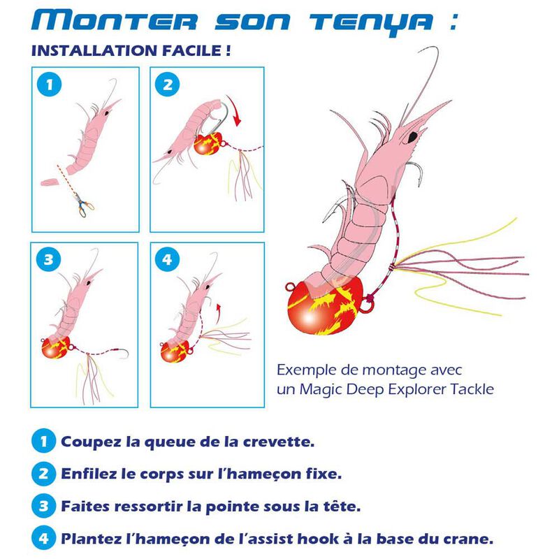 T&ecirc;te plomb&eacute;e explorer tackle magic tenya deep moule - Leurres Mada&iuml; et Tenya | Pacific P&ecirc;che