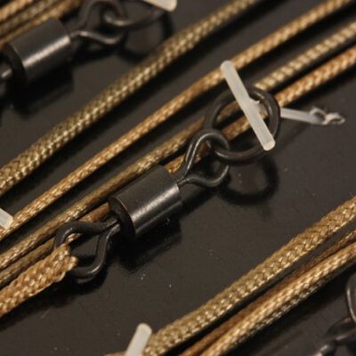 Leadcore carpe korda leader ring swivel - 3 par pack - 1 m - Kit Montage Complet | Pacific P&ecirc;che