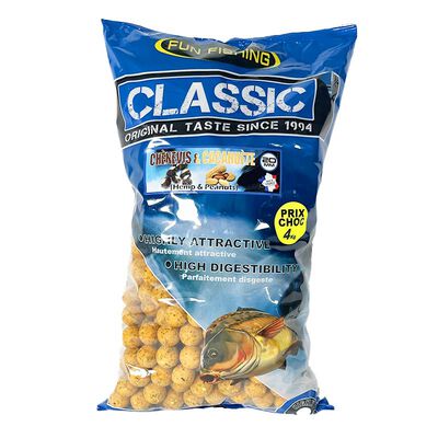 Bouillettes Fun Fishing Classic Chenevis Cacahuete 4kg 15mm - Denses | Pacific P&ecirc;che