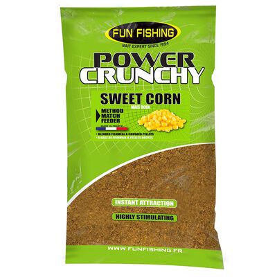 Amorce Fun Fishing POWER CRUNCHY Sweetcorn 2kg - Amorces | Pacific P&ecirc;che