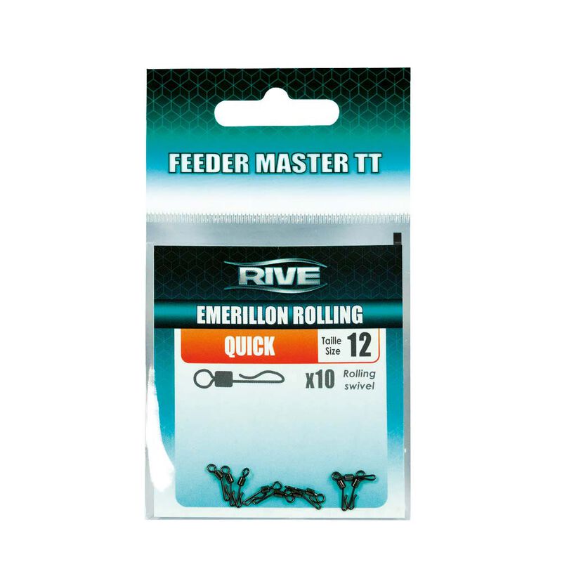 Emerillons Rive Rolling Quick (x10) - Acc. de montage feeder | Pacific P&ecirc;che