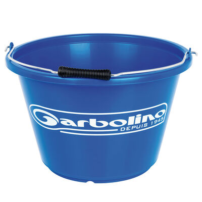 Seau en plastique Garbolino Bleu 18l - Pr&eacute;paration amorces/pellets | Pacific P&ecirc;che
