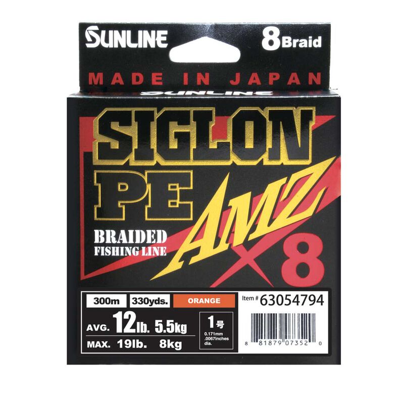 Tresse Sunline Siglon AMZ x8 150m - Tresses | Pacific P&ecirc;che