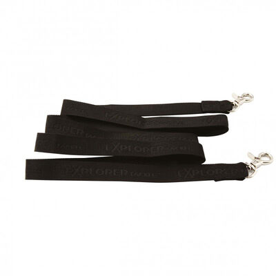 Attache canne renforc&eacute;e secure leash  explorer tackle 120cm + 2 mousquetons - Portes Cannes | Pacific P&ecirc;che