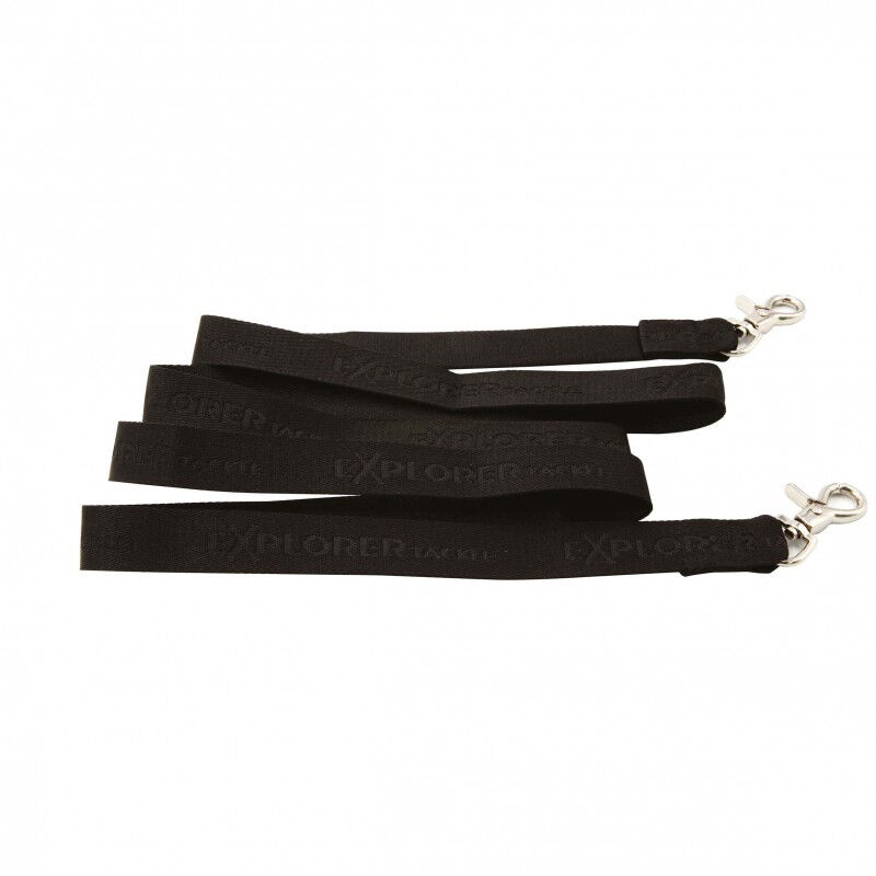 Attache canne renforc&eacute;e secure leash  explorer tackle 120cm + 2 mousquetons - Portes Cannes | Pacific P&ecirc;che