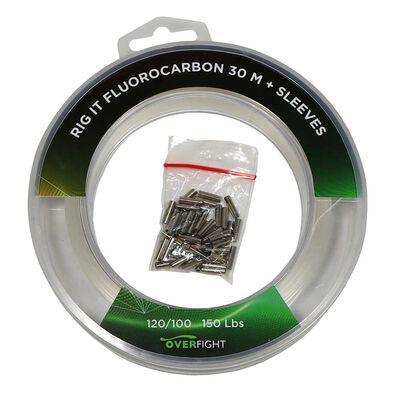 Rig It Fluorocarbon 120/100 30m + Sleeves - Filaments / Bas de lignes | Pacific P&ecirc;che