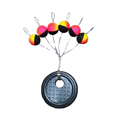 Guide Fil Truite Autobloquant Rigostop Fiquet Jaune/Rose/Noir (x6) - Guides fils | Pacific P&ecirc;che