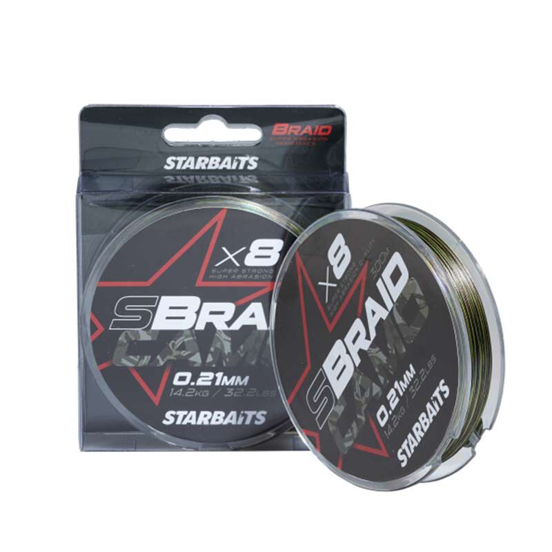 Tresse Starbaits S Braid Camo X8 300 m - Tresse | Pacific P&ecirc;che