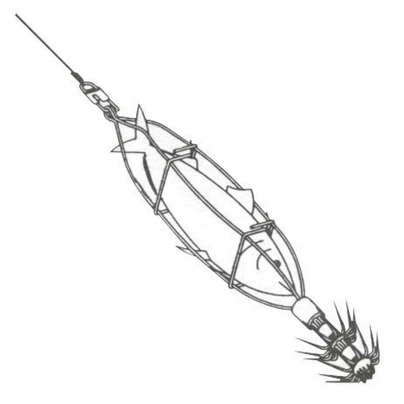 Turlutte mer flashmer cage a sardine 15cm - Turluttes | Pacific P&ecirc;che