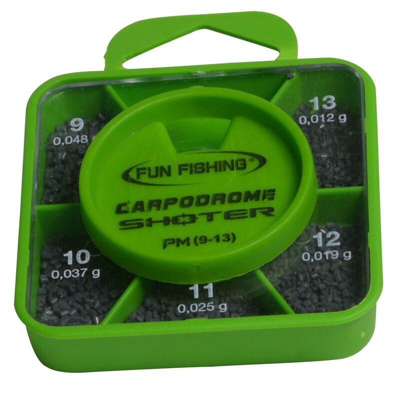 Plombs fil droit fendu coup fun fishing shoter box pm n9-10-11-12-13 - Cylindriques | Pacific P&ecirc;che