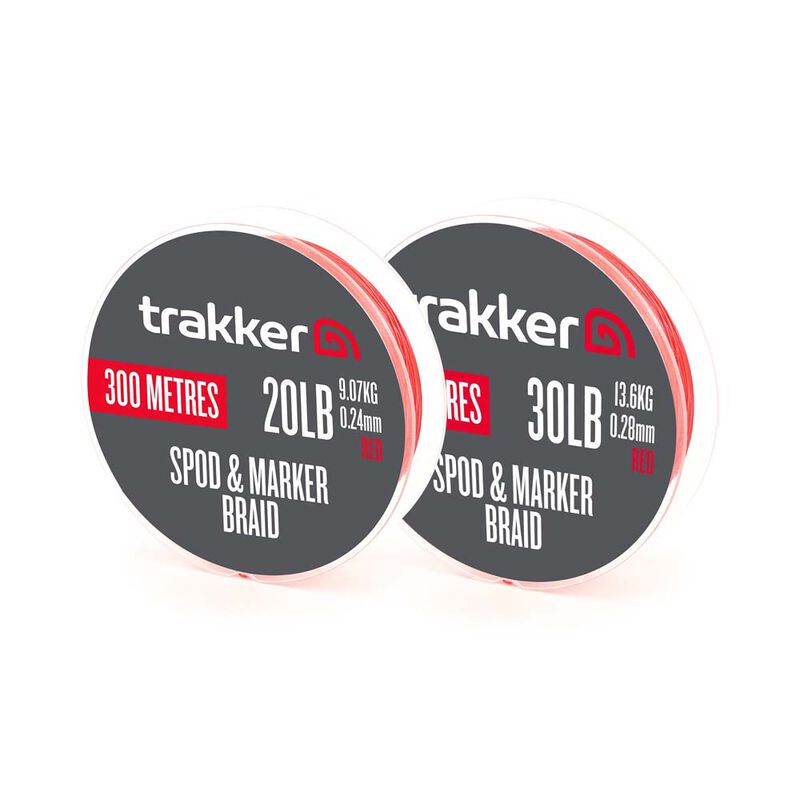 Tresse Trakker Spod Marker Braid 300m Red - Tresse | Pacific P&ecirc;che