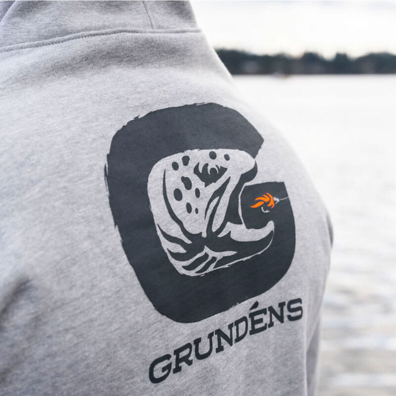 Sweatshirt Grundens G Trout Hoodie Ahtletic Heather - Sweatshirts | Pacific P&ecirc;che