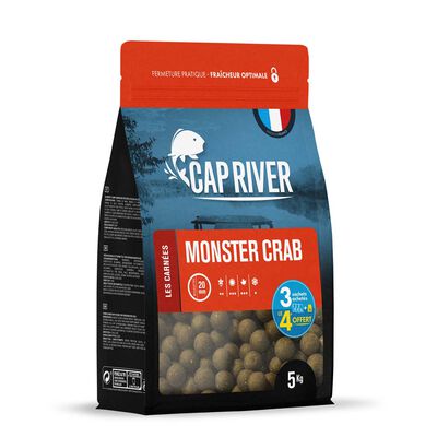 Bouillettes Cap River Monster Crab 5kg - Denses | Pacific P&ecirc;che