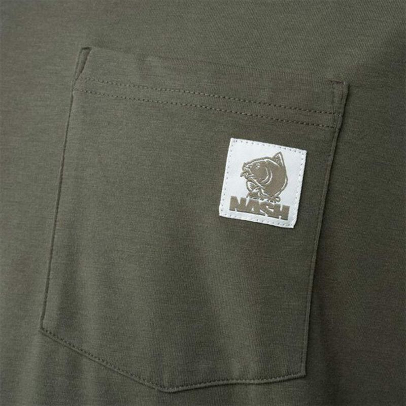 T-shirt Manche Longue Nash Make it Carp Logo Sleeve Green - T-shirts manches longues | Pacific P&ecirc;che