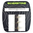 Mouche s&egrave;che silverstone parachute quill olive h18 (x3) - S&egrave;ches | Pacific P&ecirc;che