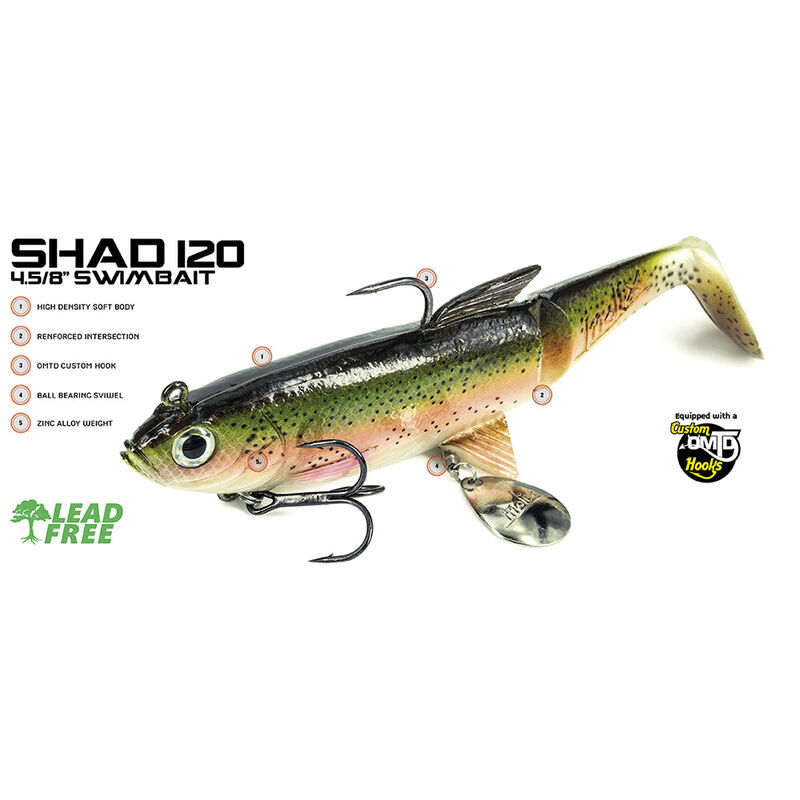 Leurre Souple Arm&eacute; Molix Shad 120, 35g - Shads | Pacific P&ecirc;che