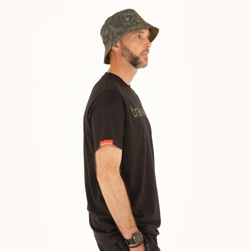 T-shirt Trakker CR Logo Black Camo - T-shirts manches courtes | Pacific P&ecirc;che