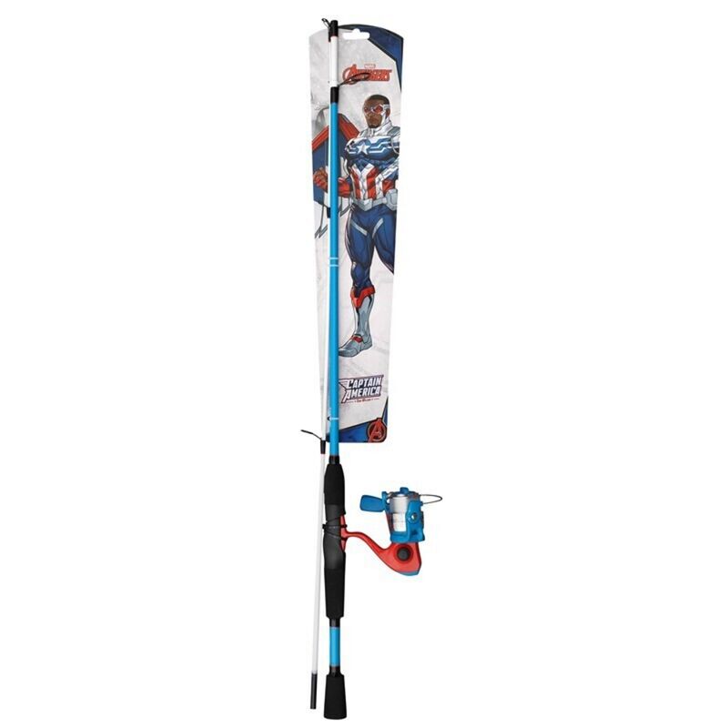 Ensemble Shakespeare Marvel Captain America Spinning Combo - Cannes Spinning | Pacific P&ecirc;che