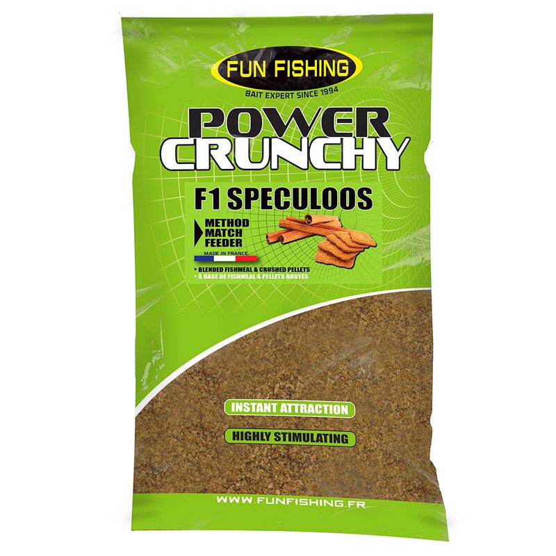 Amorce Fun Fishing POWER CRUNCHY Speculoos 2kg - Amorces | Pacific P&ecirc;che
