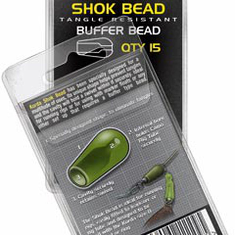 Perle de protection pour ligne carpe korda shock bead (weedy green) - Perles | Pacific P&ecirc;che
