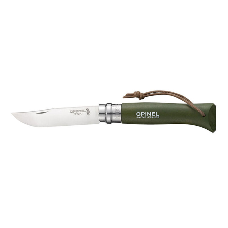 Couteau Opinel n&deg;8 Baroudeur Noir Brun - Coutellerie | Pacific P&ecirc;che