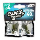 T&ecirc;te plomb&eacute;e fiiish black minnow 140 off shore 40g (x2) - T&ecirc;tes Plomb&eacute;es | Pacific P&ecirc;che