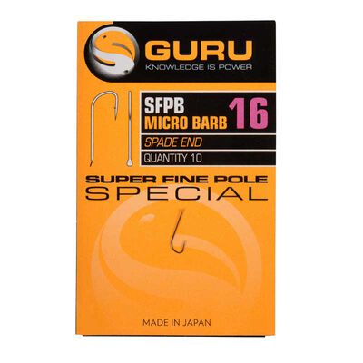 Hame&ccedil;ons guru super fine pole hook (x10) - Hame&ccedil;ons non Mont&eacute;s &agrave; Palettes | Pacific P&ecirc;che