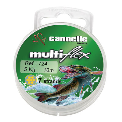 Bas de ligne acier carnassier cannelle multiflex c724 10m - Carnassier au pos&eacute; | Pacific P&ecirc;che