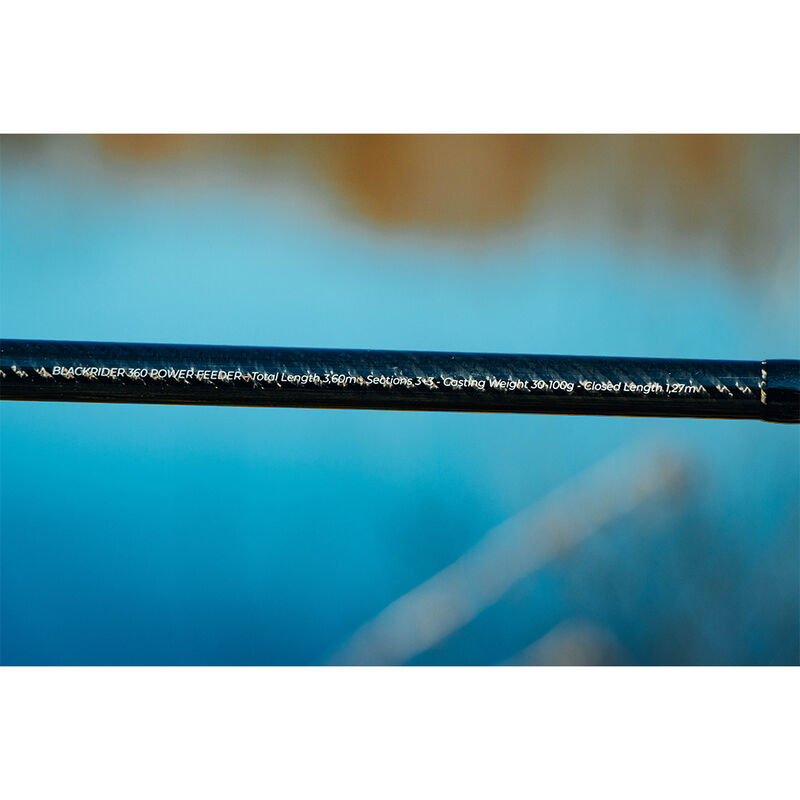 Canne Feeder TEOS Blackrider 360 Power Feeder 30-100g - Cannes feeder | Pacific P&ecirc;che