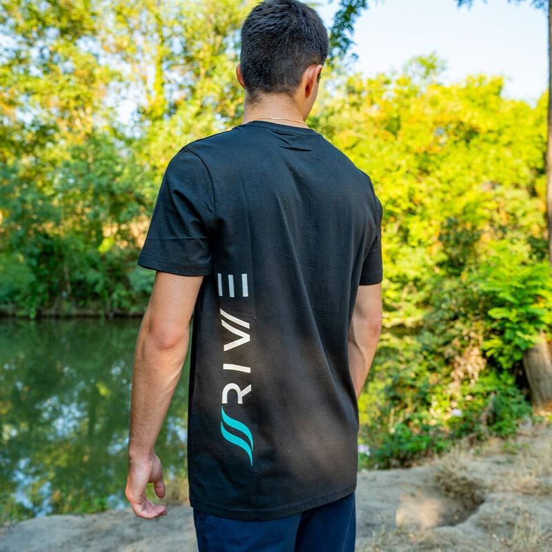 T-shirt Rive Noir  - T-shirts manches courtes | Pacific P&ecirc;che