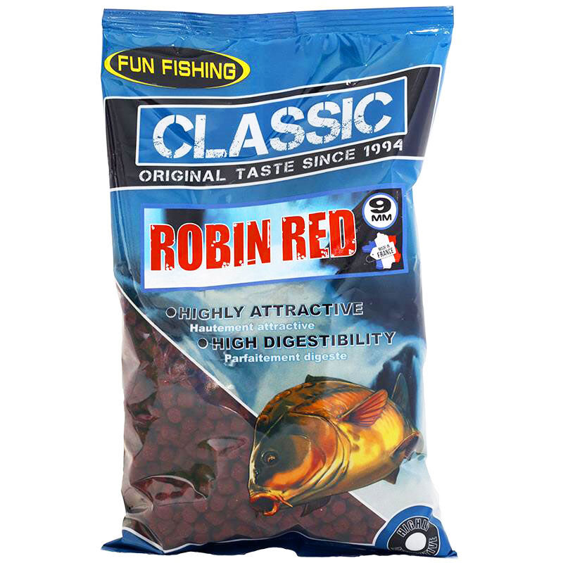 Pellets Fun Fishing Classic Robin Red 9mm 700g - Amor&ccedil;ages | Pacific P&ecirc;che