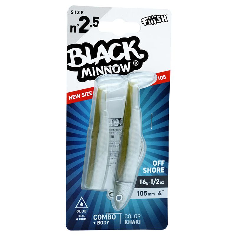 Leurre Souple Fiiish Combo Black Minnow 105 Offshore 10,5cm 16g - Leurres souples | Pacific P&ecirc;che
