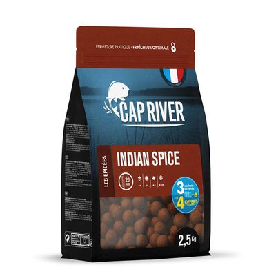 Bouillettes Cap River Indian Spice 2.5kg - Denses | Pacific P&ecirc;che