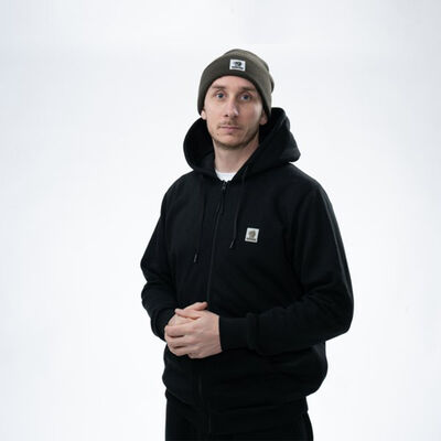 Sweat Nash Make it Badge Zipped Hoody Balck - Sweatshirts | Pacific P&ecirc;che