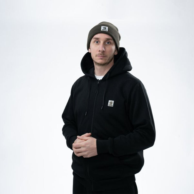 Sweat Nash Make it Badge Zipped Hoody Balck - Sweatshirts | Pacific P&ecirc;che