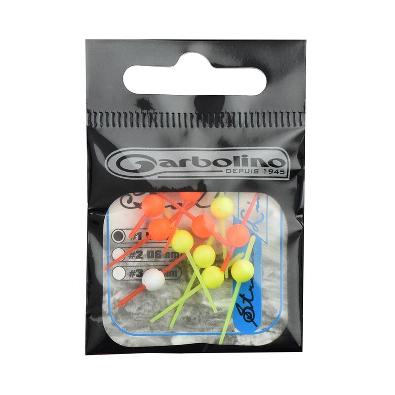 Streamline Garbolino Reperes de ligne Ball  (5JAU +5ORA +1BLC) - Guides fils | Pacific P&ecirc;che