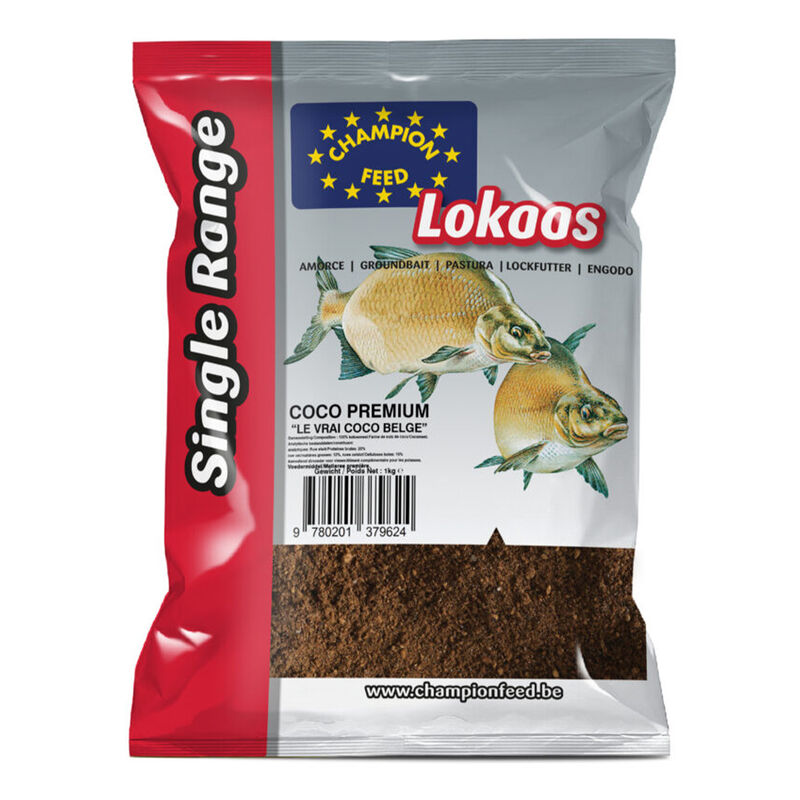 Farine CHAMPION FEEDER Coco Belge Premium 1kg - Farines | Pacific P&ecirc;che
