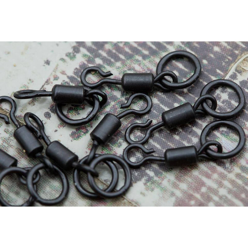 &Eacute;merillon rapide carpe korda quick change swivel loop fitting taille 11 (x8) - Emerillons carpe | Pacific P&ecirc;che