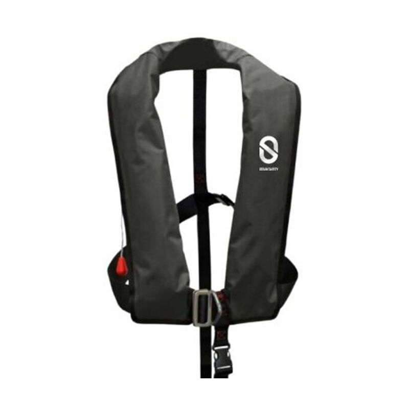 Gilet Gonflable XH Auto avec harnais noir - Gilets | Pacific P&ecirc;che