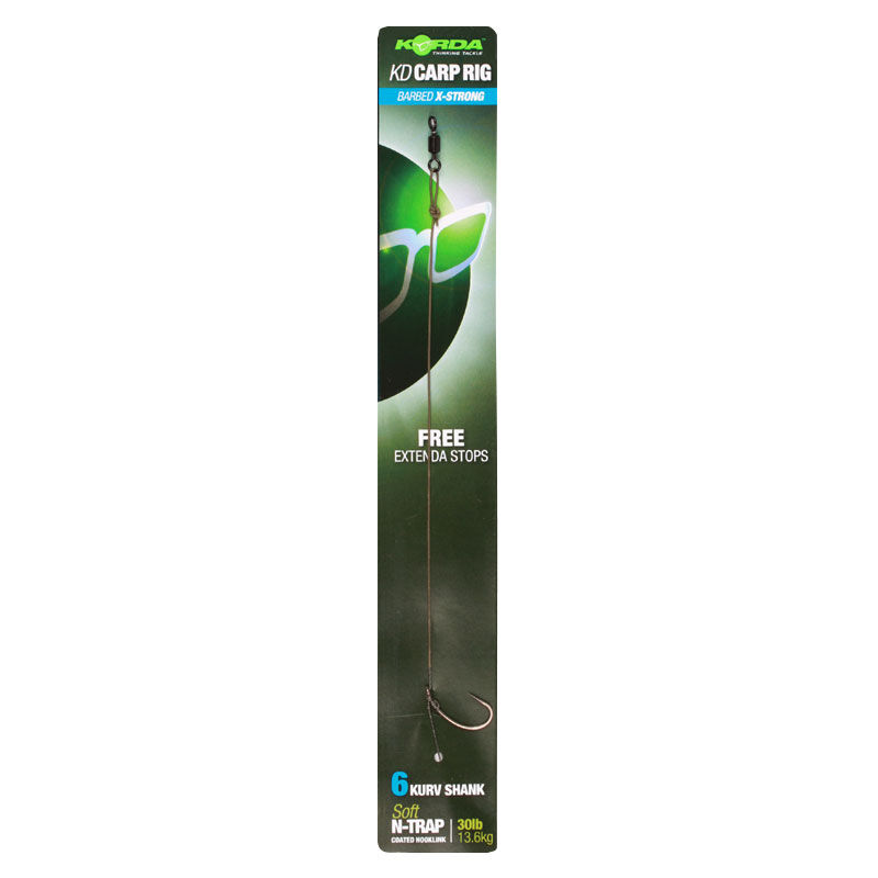Bas de ligne carpe korda n trap kd rig kurv (x1) - Bas de Ligne Mont&eacute;s | Pacific P&ecirc;che
