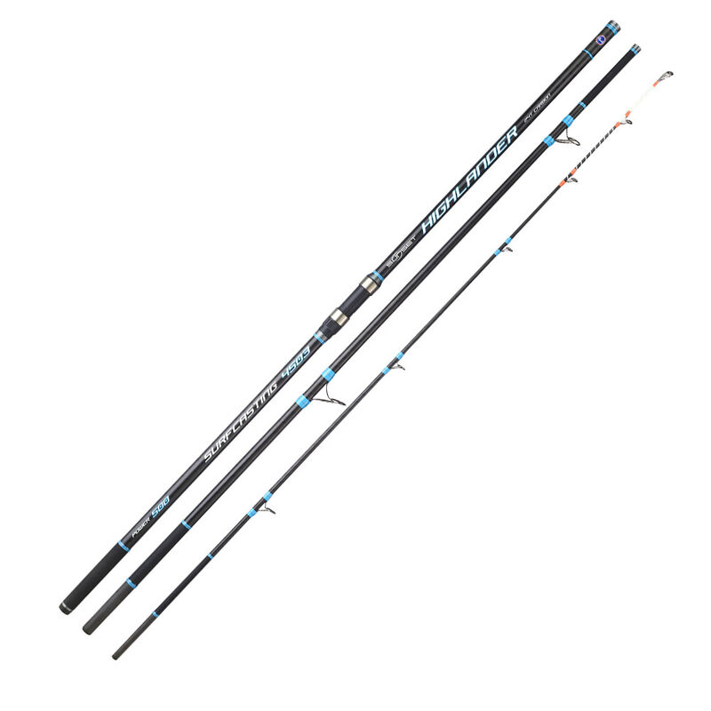 Canne Sunset Highlander Power 450 cm 100-500 g - Cannes surfcasting emboitement | Pacific P&ecirc;che
