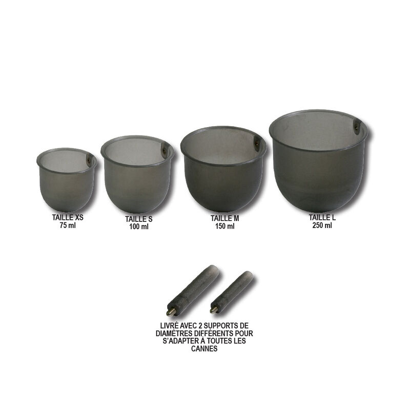 Kit 4 Coupelles Fun Fishing + supports - Coupelles | Pacific P&ecirc;che