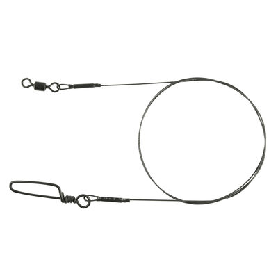 Bas de Ligne Mont&eacute; Spro Matt Black Leader 1x7 Titanium(x1) - Bas de ligne mont&eacute;s | Pacific P&ecirc;che