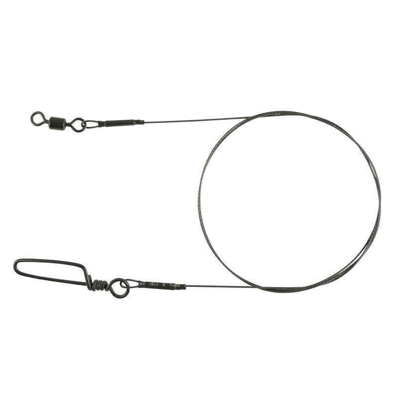 Bas de Ligne Mont&eacute; Spro Matt Black Leader 1x7 Titanium(x1) - Bas de ligne mont&eacute;s | Pacific P&ecirc;che