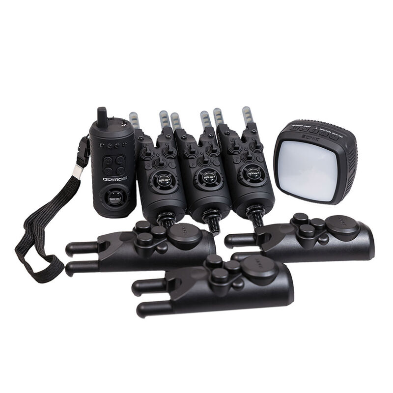 Coffret 3 d&eacute;tecteurs + 1 centrale + 1 lampe bivvy Sonik GIZMO2 - Coffrets d&eacute;tecteurs | Pacific P&ecirc;che