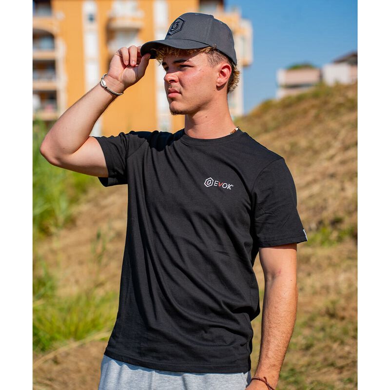 T-shirt Evok Noir  - T-shirts manches courtes | Pacific P&ecirc;che