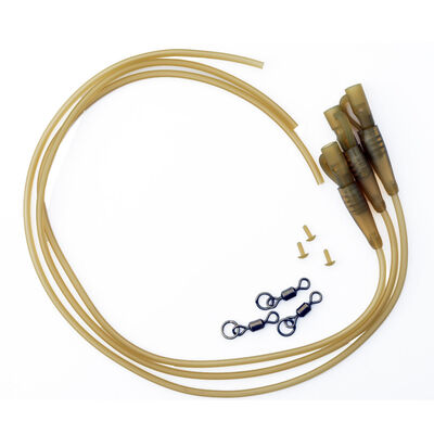 Kit montage carpe mack2 safety clips with camo tubing x 3 - Kit Montage Complet | Pacific P&ecirc;che