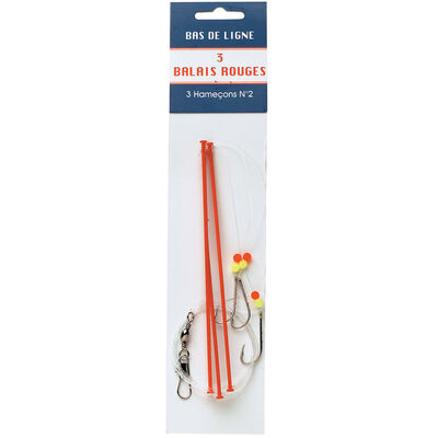 Bas de ligne mer flashmer 3 balais trainard - Bas de Lignes / Lignes Mont&eacute;es | Pacific P&ecirc;che