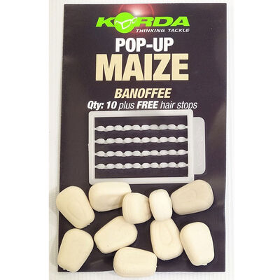 Grains de ma&iuml;s artificiels carpe korda pop up maize banoffee - Imitations | Pacific P&ecirc;che