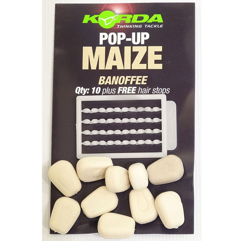 Grains de ma&iuml;s artificiels carpe korda pop up maize banoffee - Imitations | Pacific P&ecirc;che